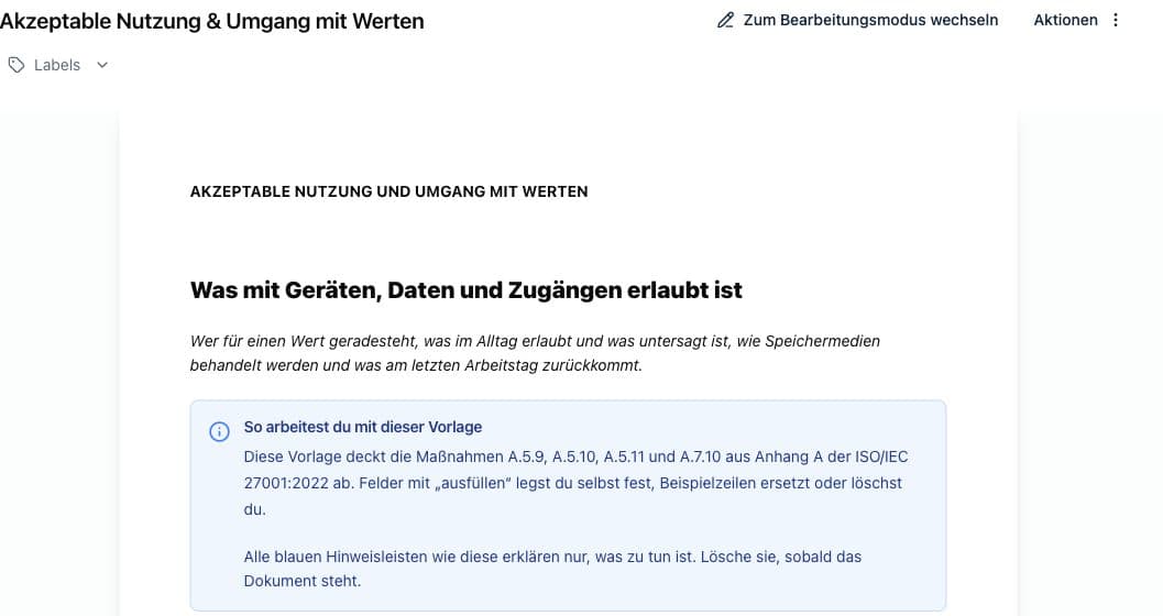 Richtlinie in Kopexa