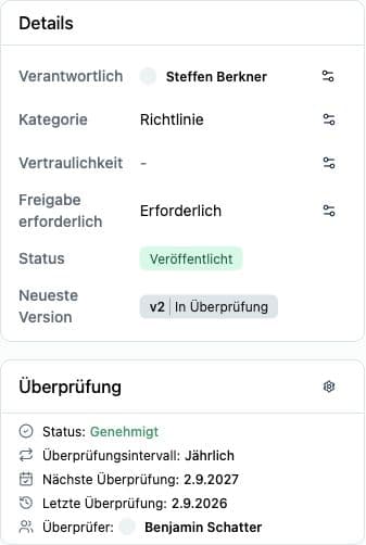 Richtlinienüberprüfung