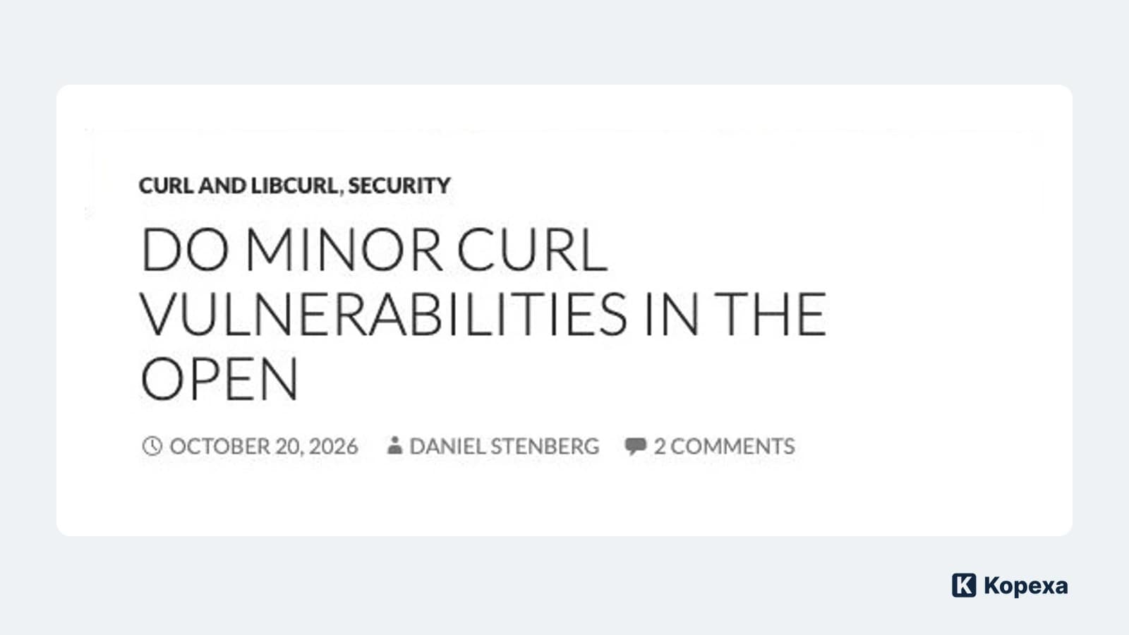curl: Mehr Sicherheitsmeldungen machen uns noch nicht sicherer
