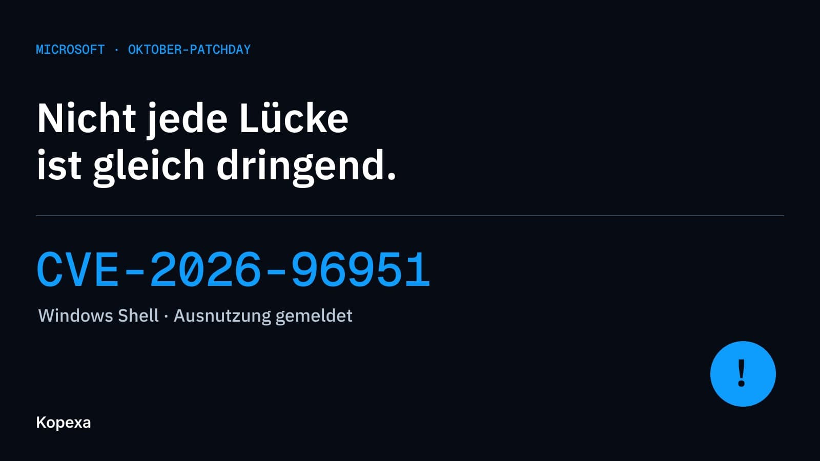 Oktober-Patchday: Ausgenutzte Windows-Shell-Lücke rückt in den Fokus