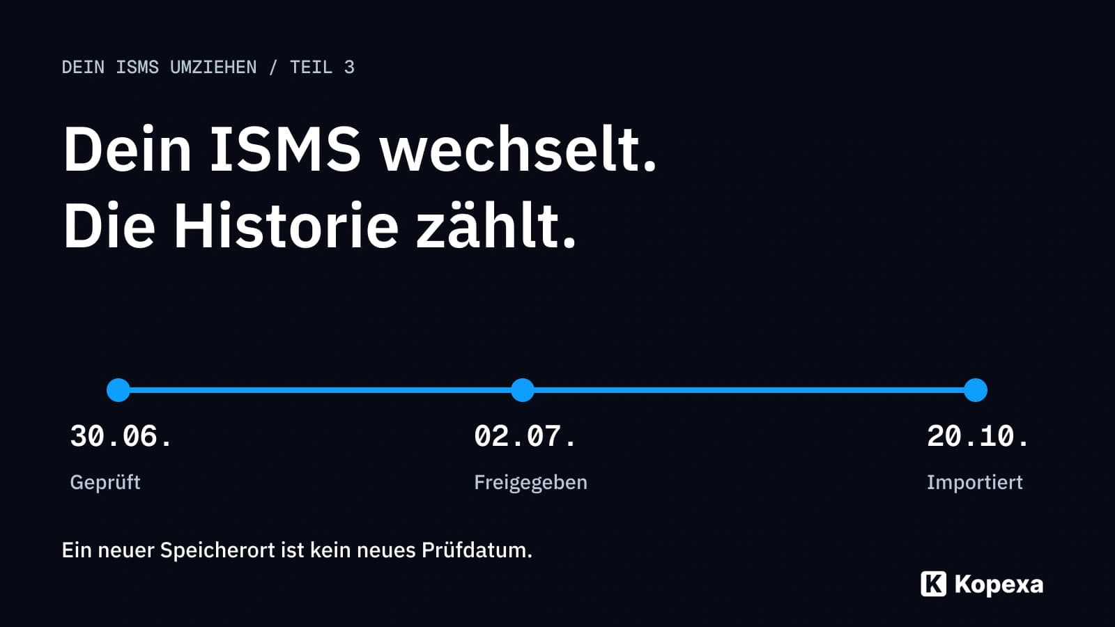 ISMS-Software wechseln: Wie bleibt die Nachweishistorie erhalten?