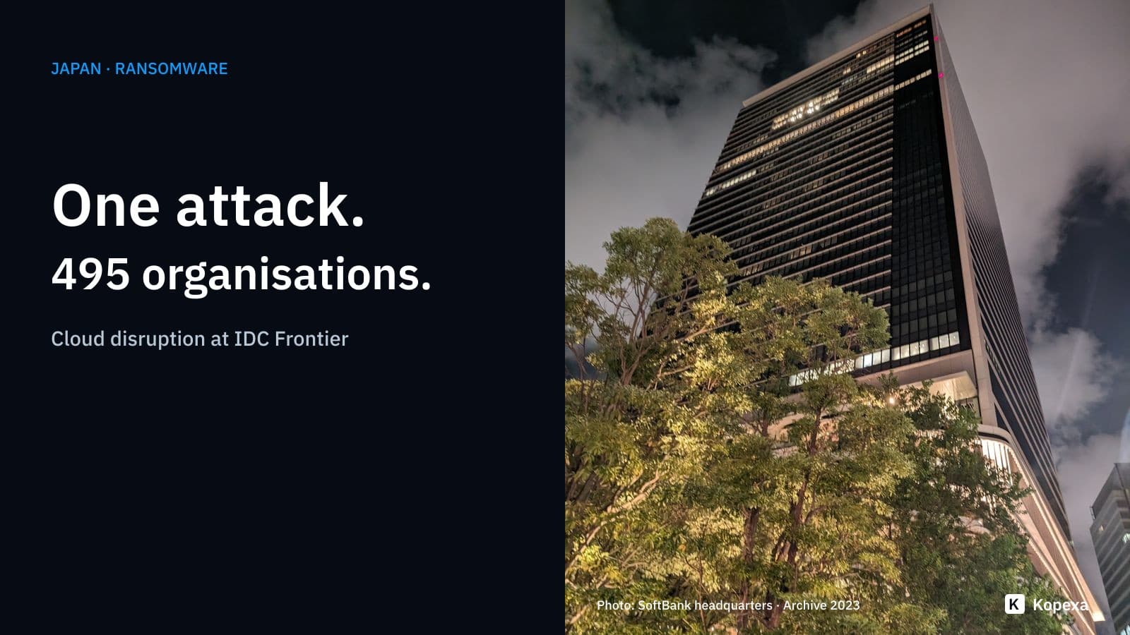 Ransomware in Japan: Cloud attack affects 495 organisations