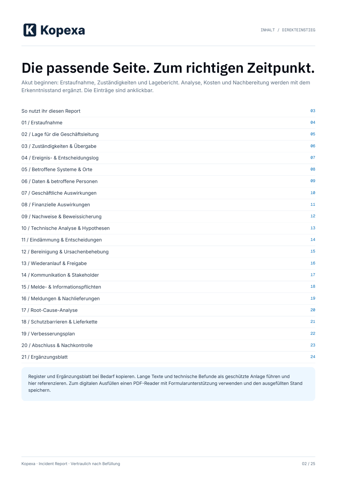 Dokumentvorschau: Inhalt